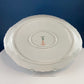 Antique Porcelain Serving Dishes. Set of Five Hutschenreuter Platters and Bowls with Pink Rose Garlands Motif.