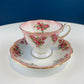 Vintage Teacup or Coffee Cup and Saucer by Royal Albert. Dainty Dina Series, Mary. Hand Painted Roses. English Breakfast.