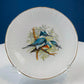 Vintage Cup and Saucer with Blue Birds. Queens's Fine Bone China. Birds of America. Pair of Kingfishers. Gift for Dad, Fisherman, Bird Lover
