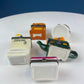 Miniature Porcelain Pill Boxes Shaped Like Dining Vignettes. Collection of 5. Hand Painted Collectible Ring Boxes. Gift for Her.