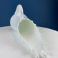 Milk Glass Hobnail Splash Vase. Fenton White Glass Flower Vase with Rims that Looks Like Splash. Collectible Vase. Wedding Gift.