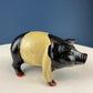 Vintage Cast Iron Piggy Bank. Black/White Metal Pig for Collecting Coins. Collectible Animal Shape Bank. Gift for Kids, Grandkids, Students