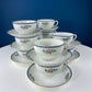 Noritake Dinner Set. Sheridan U.S. Design. 4 Dinner Plates, Large Oval Serving Bowl, 8 Cups & Saucers. Classic Minimal Look.