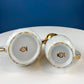Gold Demitasse Tea Set: Prussian Hand-Painted Coffee/Tea Service for Two