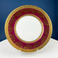 Gold Cup and Saucer with Red Plate: Wheeling Germany, Omeco Czechoslovakia Tea Set