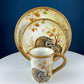 Cute Raccoon Dinner Set for One. Whimsical Plates and Mug. Kid at Heart or Grandparents' Gift for Grandkids. Fall Celebration. Cabin Decor.