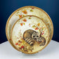 Cute Foxes Dinner Plate. Fox Mom with Her Pup. Whimsical Fall Themed Plate. Kid at Heart or Grandparents' Gift for Grandkids. Gift for Mom.