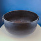 Extra Large Hand Pounded Copper Blackened Cauldron. Antique Hand Hammered Oval Scuttle for Wood Toys or Storage. Rustic Home Decor.