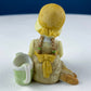 Porcelain Figurine by Marks & Rosenfeld of Little Girl Planting Flowers. Paired with Porcelain Birds in Nest. Gift for Mom, Grandma, Partner