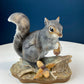 Hand-Painted Sweetheart Chipmunks. Masterpiece Porcelain by HOMCO. Fall Home & Retail Decoration. Modern Farmhouse. Table Centerpiece.