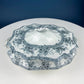 Antique Wedgwood Porcelain Tureen. Oval Soup Serving Dish with Black/White Motifs and Reliefs. Scalloped Edges. Family Dining. Holiday.
