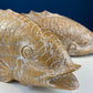 Large Whitewashed Wooden Koi Fish Figurines. Set of Two Fish Sculptures for Tropical Retreat, Second Vacation Home. Gift for Dad, Fisherman.