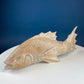 Large Whitewashed Wooden Koi Fish Figurines. Set of Two Fish Sculptures for Tropical Retreat, Second Vacation Home. Gift for Dad, Fisherman.