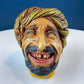 Vintage Chalkware Head of Smilling Asian Man in Red Hat. Life Like Caricature of Coolio. Ethnic Wall Hanging/Wall Art. Collectible Bus