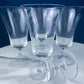Crystal Water/Ice Tea Goblets with Ball Stem. Enchantress by Mikasa. Frosted Ball Shaped like Berries & Leaves. Set of 10. Beautiful Ping.