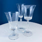 Crystal Water/Ice Tea Goblets with Ball Stem. Enchantress by Mikasa. Frosted Ball Shaped like Berries & Leaves. Set of 10. Beautiful Ping.