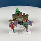Illuminated Old Golden Globe Theater. Set of 4. Porcelain Christmas Village House by Dept. 56. Dickens' Village Hist. Landmarks Series.