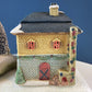 Christmas Village Fortynicks Inn. Illuminated Porcelain Hand Painted Building. Alternative Holiday Decoration. Home or Retail Display.