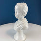 Vintage Napcoware White Porcelain Victorian Children Busts, Set of Two