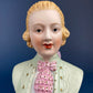 Vintage Napcoware White Porcelain Victorian Children Busts, Set of Two