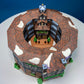 Illuminated Old Golden Globe Theater. Set of 4. Porcelain Christmas Village House by Dept. 56. Dickens' Village Hist. Landmarks Series.