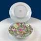 Hand-Painted Floral Porcelain Plate and Bowl Set, Japanese A.C.F.