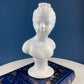Vintage Napcoware White Porcelain Victorian Children Busts, Set of Two
