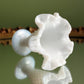 Fenton Milk Glass Vase, Hobnail, Ruffled Rim, Scalloped Edge