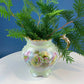 Lefton Porcelain Pitcher Vase: Hand Painted Wild Rose, Gold Trim