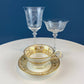Heisey Sweet Wine, Liquor Glasses. Set of 6 Orchid Pattern Etched Crystal Sherbets. Home Gift. Dining Room Decor. Collectible Glassware.