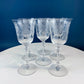Daisy Motif Wine Goblets. Set of 5 Timeless Glasses. Dining Room Table Decor. Modern Farmhouse. Collectible Glassware. Gift for Him or Her.