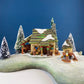 MayLie Cottage Porcelain Christmas Village House by Dept. 56. Dickens' Village Series. Illuminated Holiday Home Retail Display. Kids Room.
