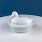 Westmoreland Milk Glass Duck Dish. Vintage Duck Butter or Serving Dish. White Bird Bowl with Cover. Modern Farmhouse. French Country.