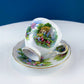 Vintage Royal Vale Tea Cup and Saucer: English Cottage Garden Motif