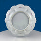 Stunning Antique Hand Painted Porcelain Bowl. Centerpiece Dish with Scalloped Edges. Gold Framework & Flowers. Dining Room Decor.