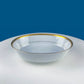 White Porcelain Oval Serving Bowl with Embossed Gold Band. Wedding Band China. Contemporary Noritake Queen's Gold. Dining Room Decor.