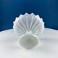 Small Milk Glass Footed Fruit or Candy Bowl with Scalloped Edge. Home Dining Room Kitchen Decor. White Serving Dish. Collectible Milk Glass.