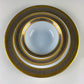 Vintage Sheng Xing Porcelain Dinnerware Set: White, Gold & Platinum Greek Motif