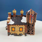 Christmas Village 2 Bldg. Complex North Eastern Sea Fisheries.  Illuminated Porcelain Houses. Incredible Hand Painted Detail by Dept. 56.