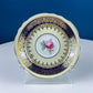 Vintage Paragon Cup and Saucer. Porcelain Tea Set. Lt Yellow with Dark Blue and Gold Bend. Rose Motif.  Excellent Gift Idea for Tea Lover.
