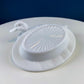 Westmoreland Milk Glass Duck Dish. Vintage Duck Butter or Serving Dish. White Bird Bowl with Cover. Modern Farmhouse. French Country.