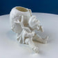 Vintage Lenwile Ardalt Porcelain Flower Vase: Boy with Wine Barrel