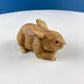 Lefton Brown Porcelain Bunny. Small Cute Hand Painted Rabbit Statuette. Easter Celebration. Gift for Him Her Kid Bunny Collector.