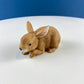 Lefton Brown Porcelain Bunny. Small Cute Hand Painted Rabbit Statuette. Easter Celebration. Gift for Him Her Kid Bunny Collector.
