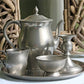 Vintage Pewter Teapot and Coffee Pot. Set of Two Beautifully Detailed Serving Pots. Fluted Body. Made in England. Pewter Collectors.
