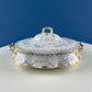 Antique Limoges Breakfast Lunch Dish Set for 8. Floral Motif: Forget-me-Nots Tea Roses. French Country Living. Dining Tea Room Decor.