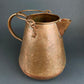 Antique Hand Carved Wood Pail: Rustic Farmhouse Dry Flower Display