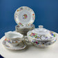 Antique Victoria Czechoslovakia 56 Piece Dish Set. Floral Motif. French Country Living. Dining Room Table Decor. Gift for Him Her.