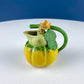 Antique Bisque Porcelain Pitcher Creamer Jug Covered in 3D Flowers and Berries. Bavaria Royal Bayreuth Modern Farmhouse. Dining Room Decor.