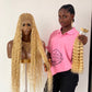 Bohemian Knotless -TARA BLONDE (100% Human hair curls)